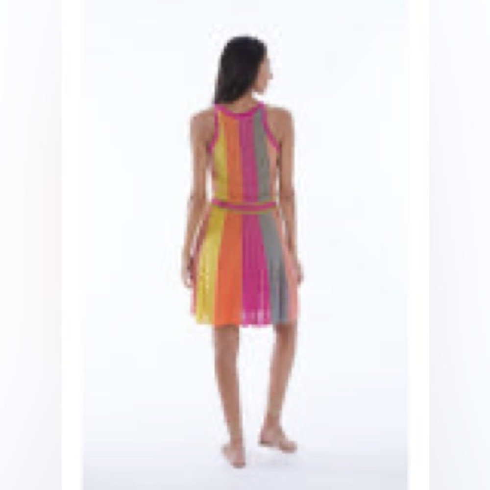 Allison NYC Metallic Paneled Dress - Picture 2 of 4